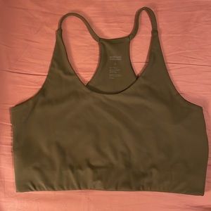 Olive green Girl Friend Collective Bra, XL.